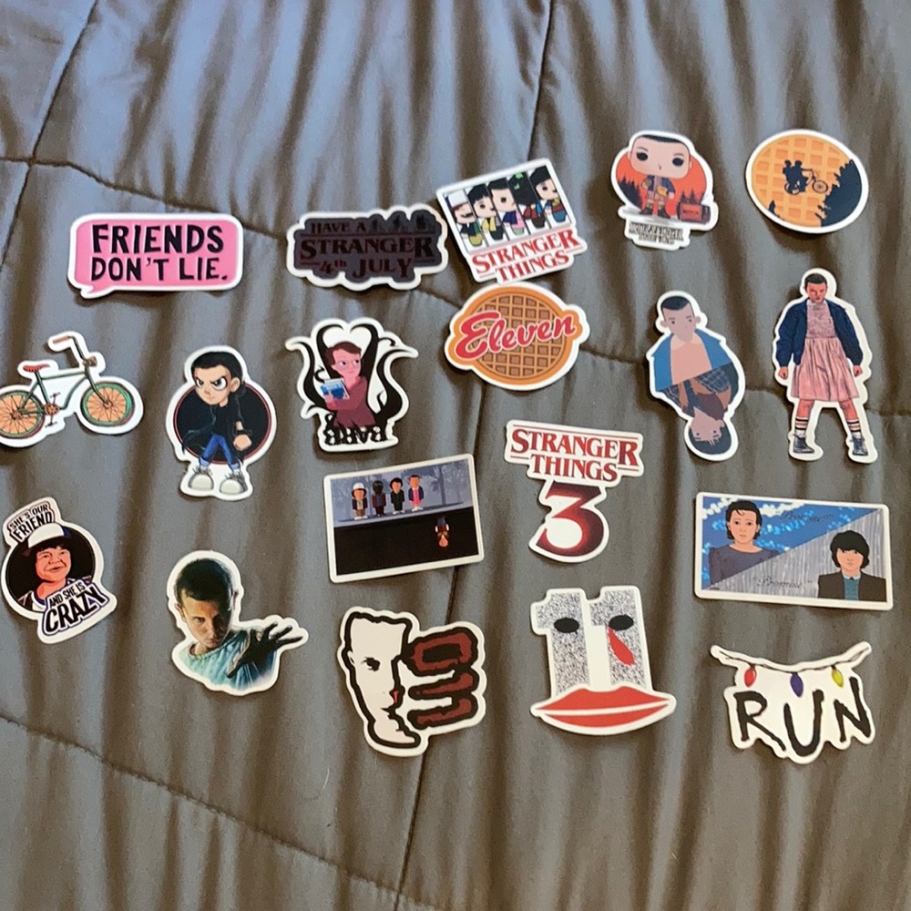 19 pcs stranger things stickers